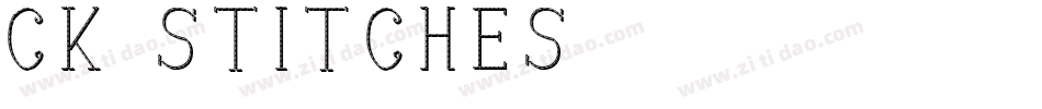 CK Stitches字体转换